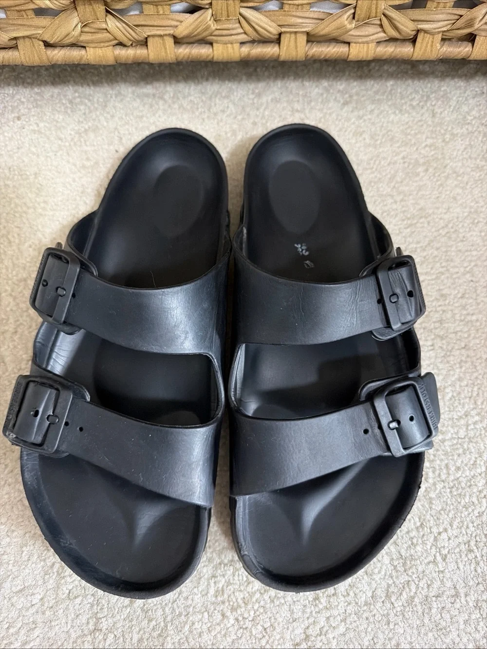 Birkenstock Arizona Eva Slip On Sandals Black Unisex Adult Size EUR 43 Rubber